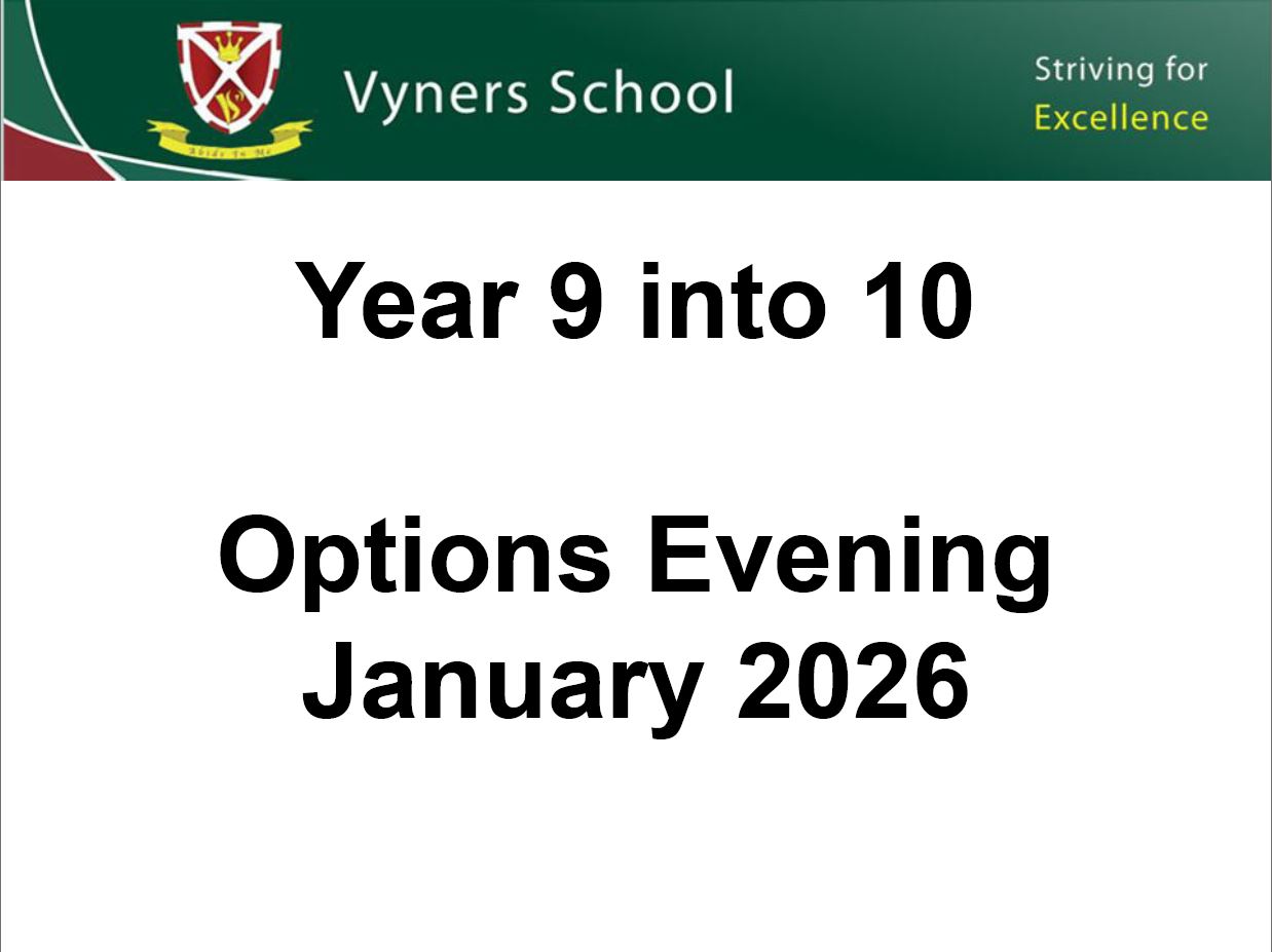 Click here to download the Year 9 into 10 Options Evening presentation