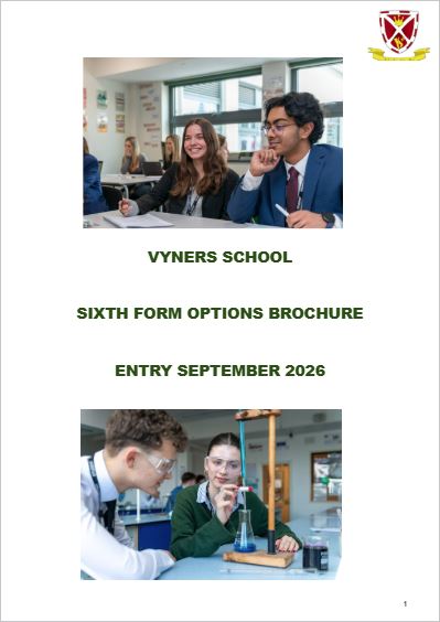 Sixth Form Options Brochure - Click here to download